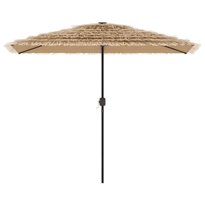 vidaXL Garden Parasol with Steel Pole Brown 300x200x250 cm