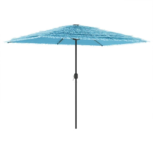 vidaXL Garden Parasol with Steel Pole Blue 300x200x250 cm