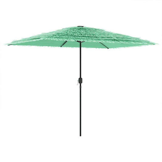 vidaXL Garden Parasol with Steel Pole Green 300x200x250 cm