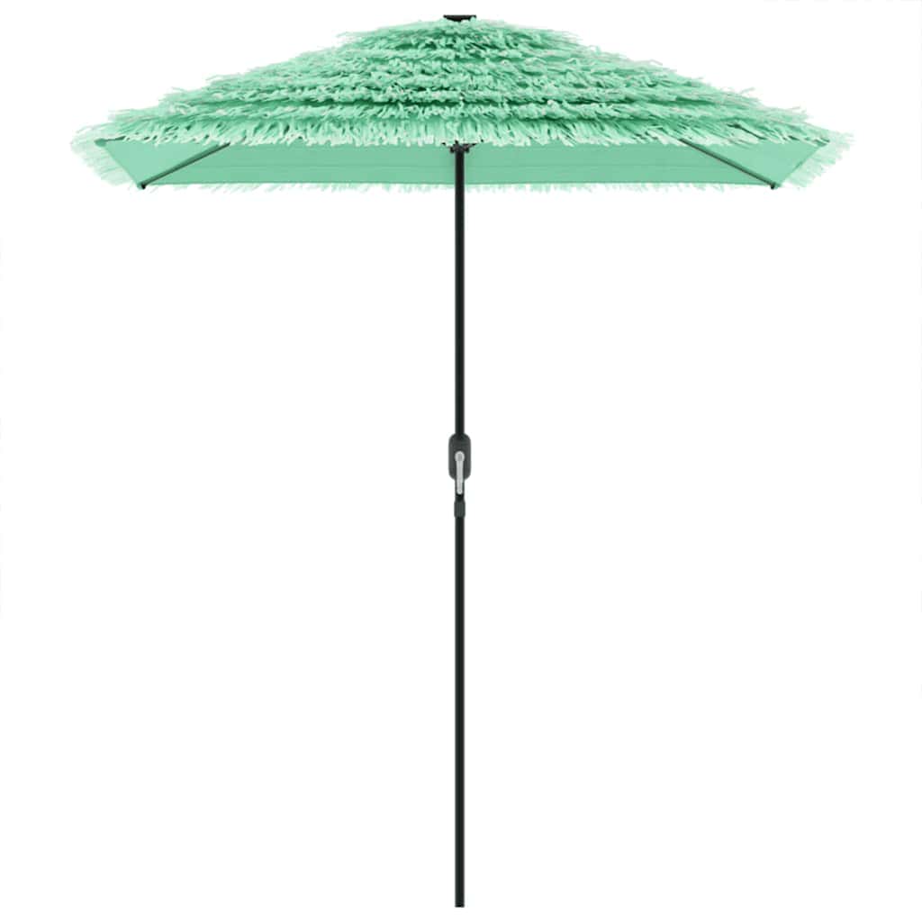 vidaXL Garden Parasol with Steel Pole Green 300x200x250 cm