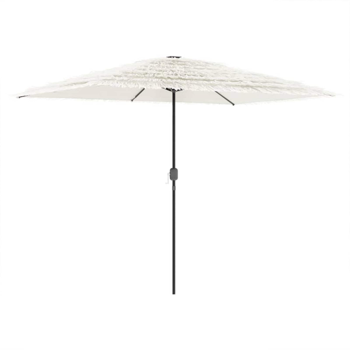 vidaXL Garden Parasol with Steel Pole White 300x200x250 cm