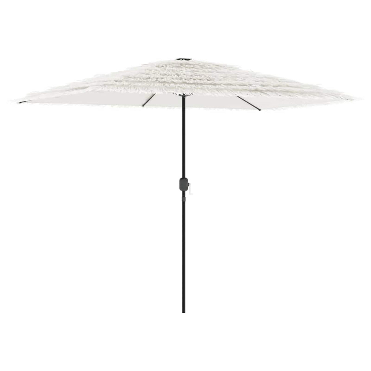 vidaXL Garden Parasol with Steel Pole White 300x200x250 cm
