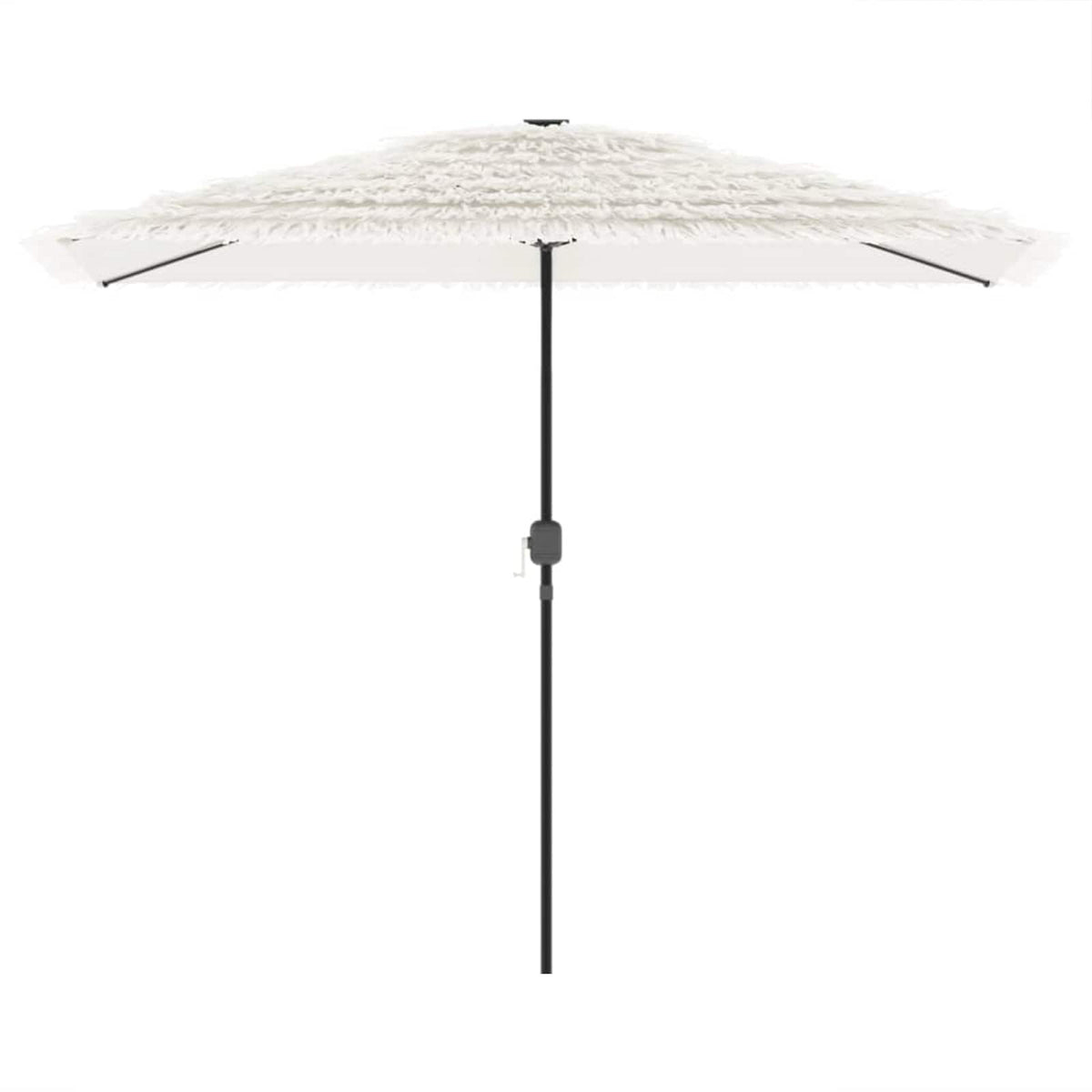 vidaXL Garden Parasol with Steel Pole White 300x200x250 cm