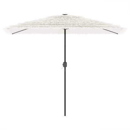 vidaXL Garden Parasol with Steel Pole White 300x200x250 cm