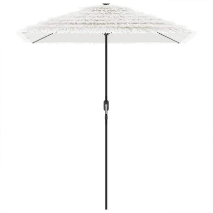 vidaXL Garden Parasol with Steel Pole White 300x200x250 cm