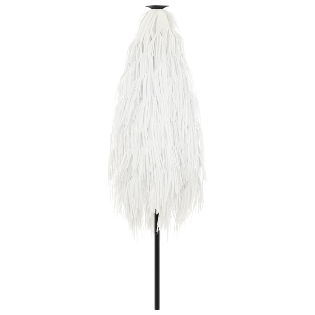 vidaXL Garden Parasol with Steel Pole White 223x223x213 cm