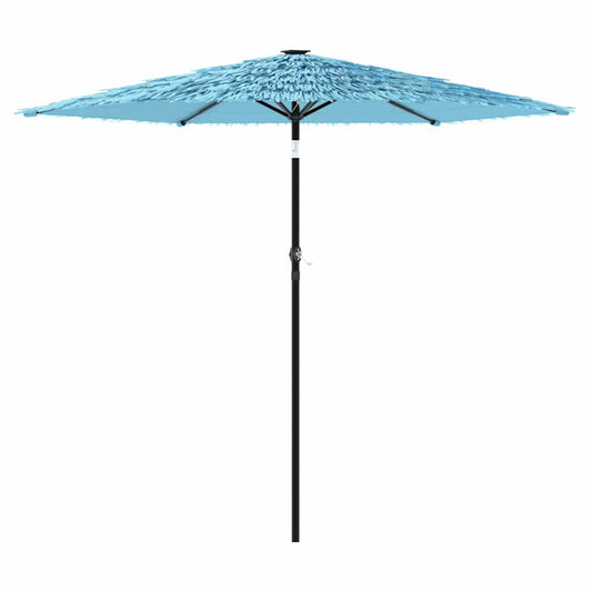 vidaXL Garden Parasol with Steel Pole Blue 268x268x226 cm