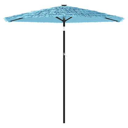 vidaXL Garden Parasol with Steel Pole Blue 268x268x226 cm