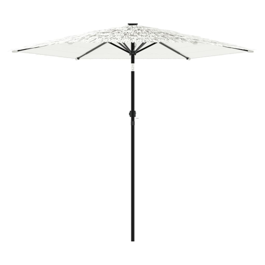 vidaXL Garden Parasol with Steel Pole White 268x268x226 cm