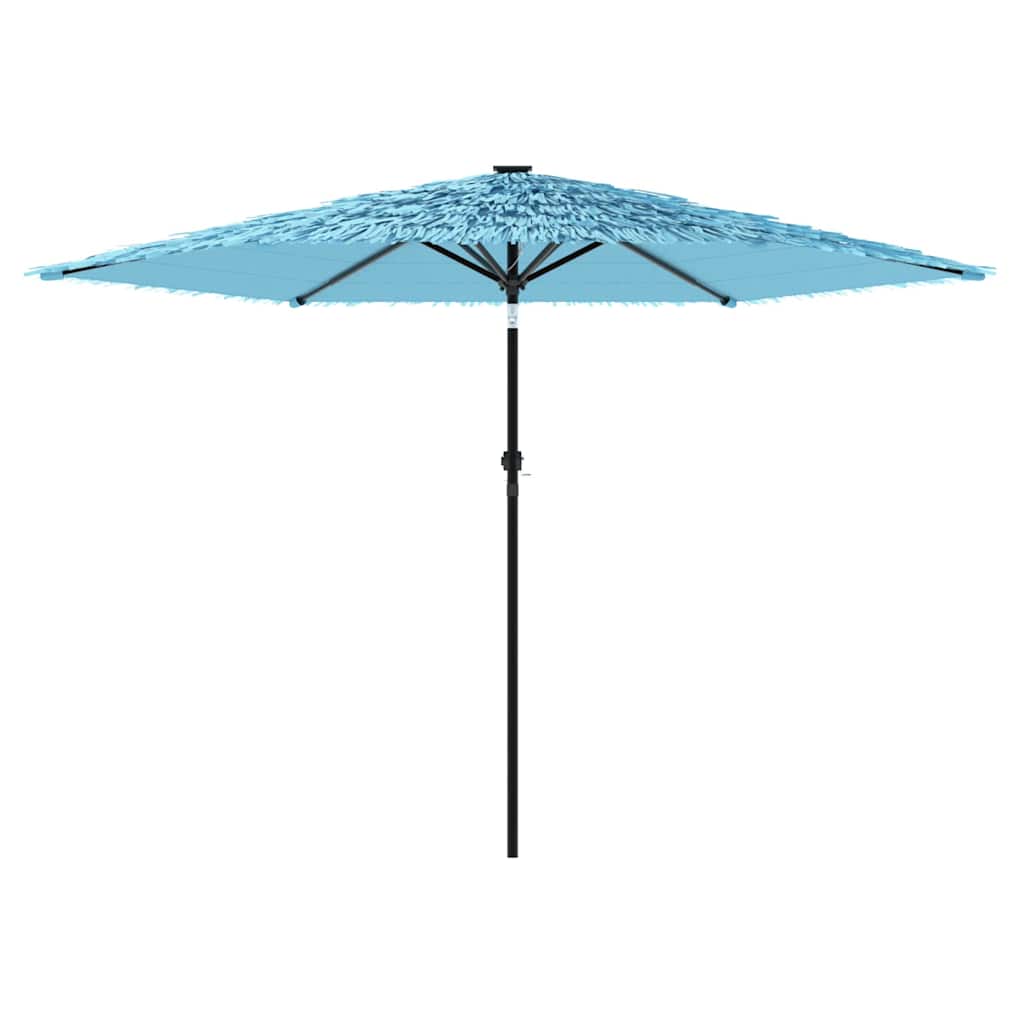 vidaXL Garden Parasol with Steel Pole Blue 288x288x225 cm
