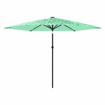 vidaXL Garden Parasol with Steel Pole Green 288x288x225 cm