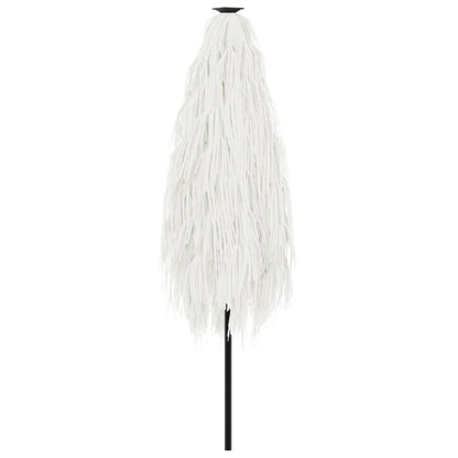 vidaXL Garden Parasol with Steel Pole White 288x288x225 cm