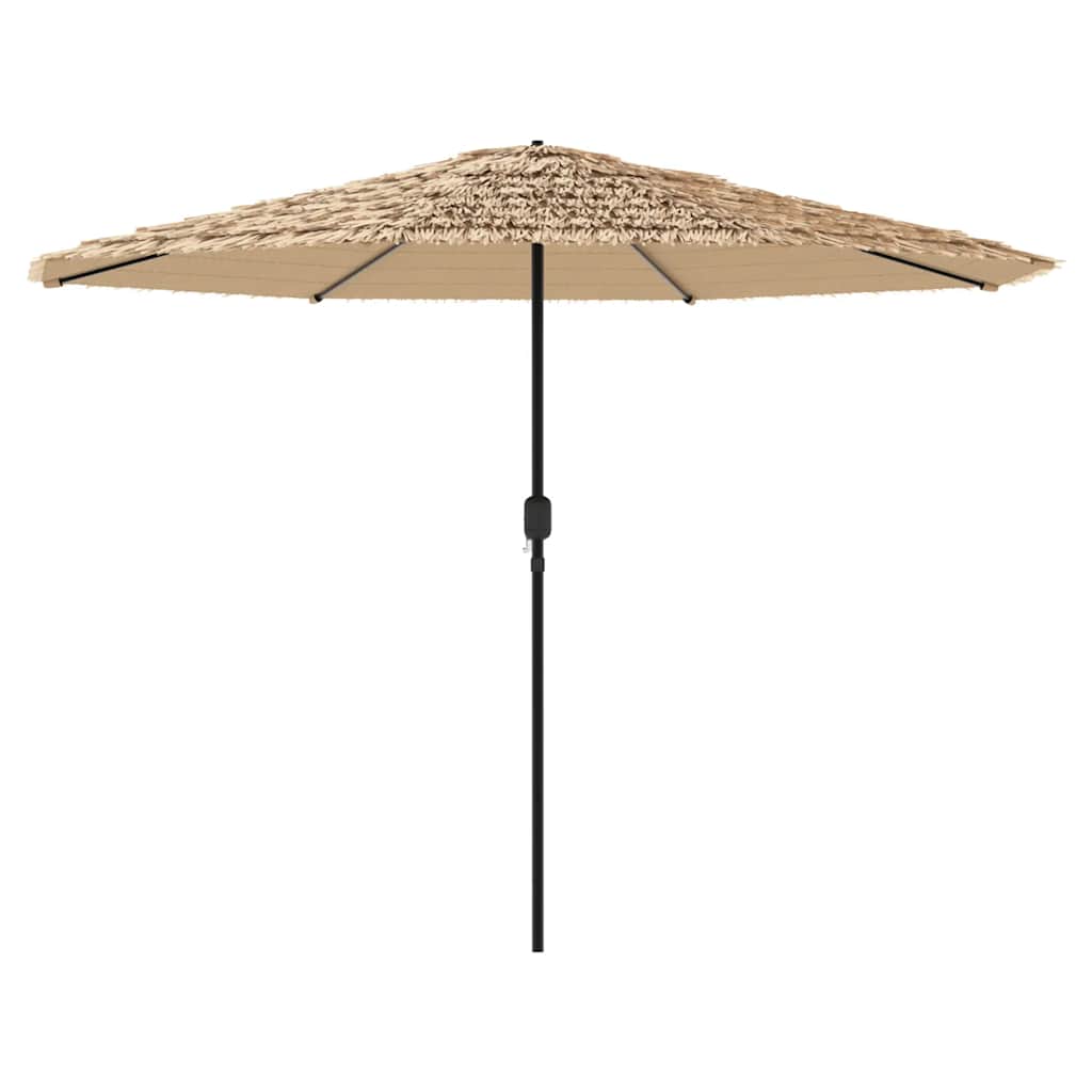 vidaXL Garden Parasol with Steel Pole Brown 324x324x247 cm