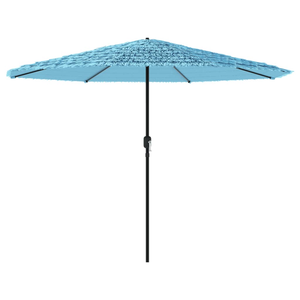 vidaXL Garden Parasol with Steel Pole Blue 324x324x247 cm