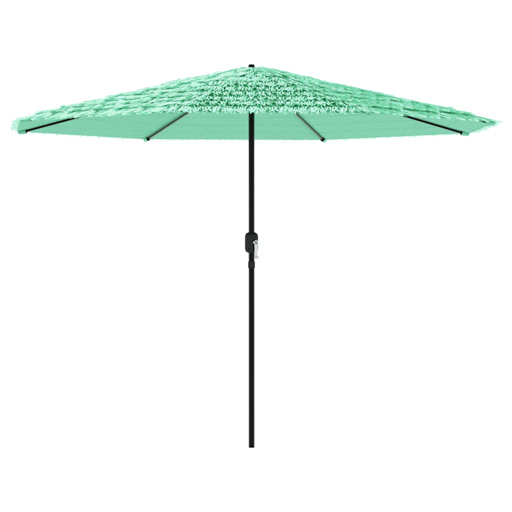vidaXL Garden Parasol with Steel Pole Green 324x324x247 cm