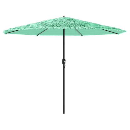 vidaXL Garden Parasol with Steel Pole Green 324x324x247 cm
