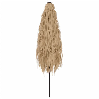 vidaXL Garden Parasol with Steel Pole Brown 388x388x248 cm