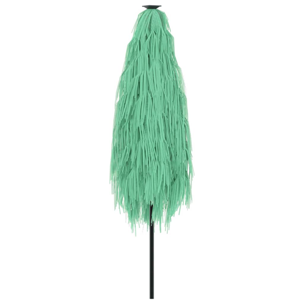 vidaXL Garden Parasol with Steel Pole Green 388x388x248 cm