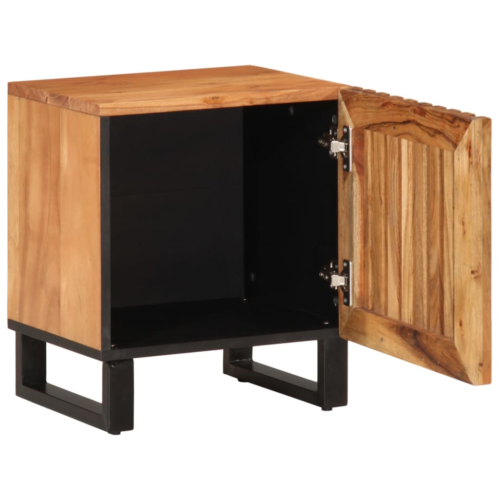vidaXL Bedside Cabinets 2 pcs 40x34x46 cm Solid Wood Acacia