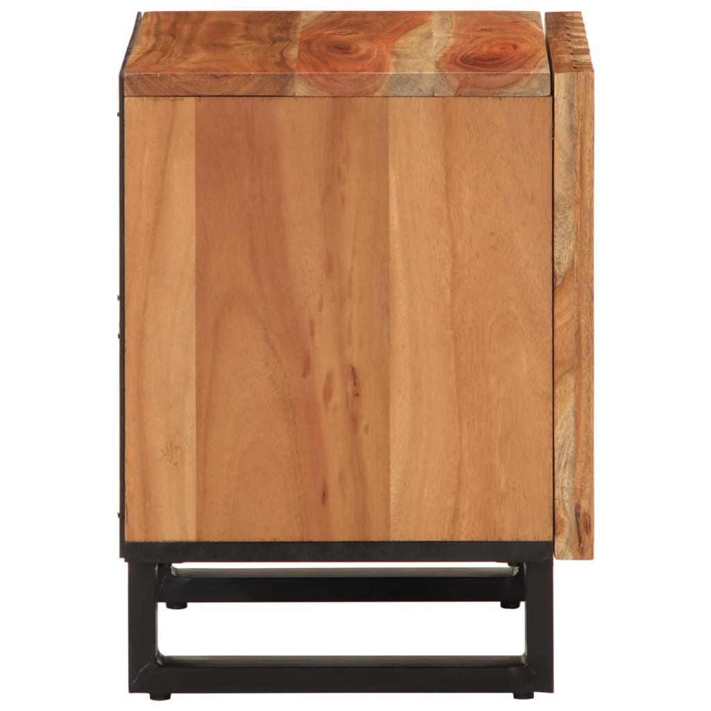 vidaXL Bedside Cabinets 2 pcs 40x34x46 cm Solid Wood Acacia