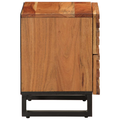 vidaXL Bedside Cabinets 2 pcs 40x34x46 cm Solid Wood Acacia