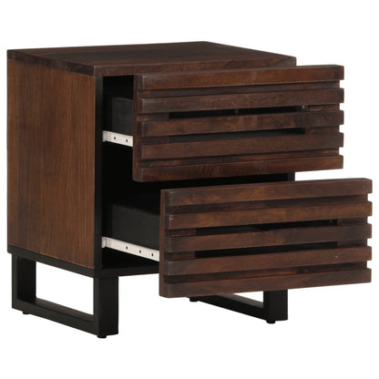 vidaXL Bedside Cabinet 40x34x46 cm Solid Wood Mango