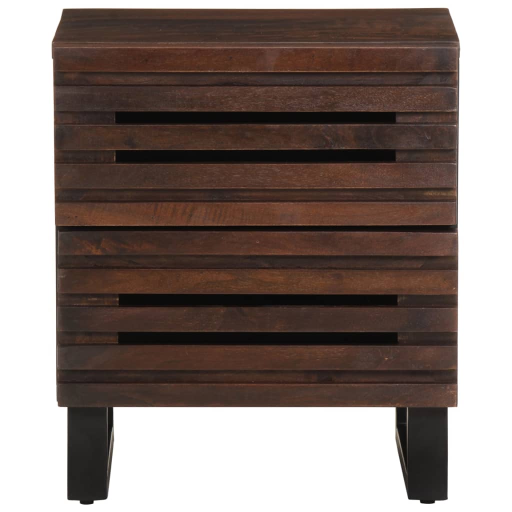 vidaXL Bedside Cabinet 40x34x46 cm Solid Wood Mango