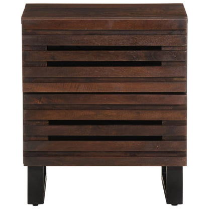 vidaXL Bedside Cabinet 40x34x46 cm Solid Wood Mango