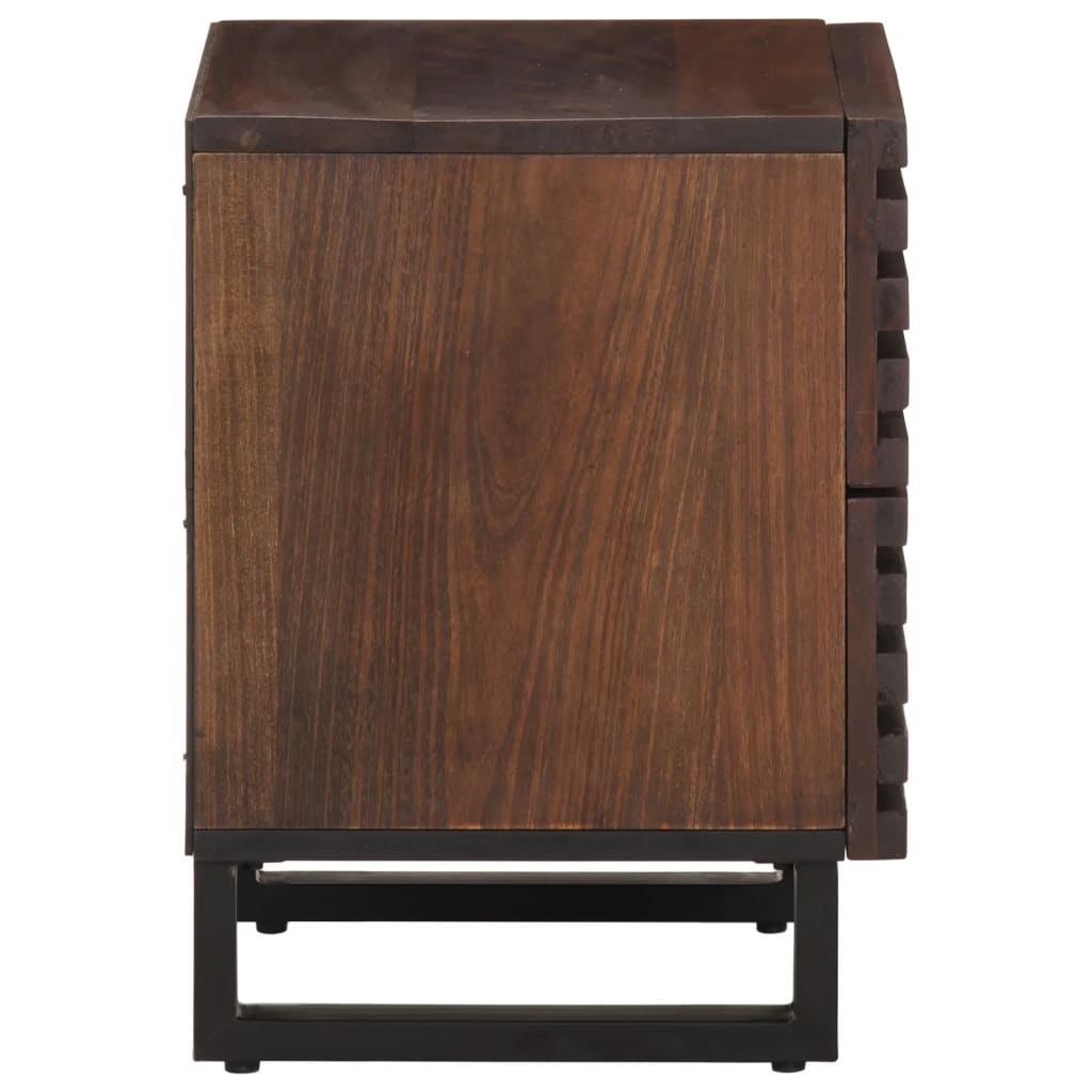 vidaXL Bedside Cabinet 40x34x46 cm Solid Wood Mango
