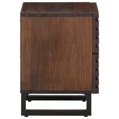 vidaXL Bedside Cabinet 40x34x46 cm Solid Wood Mango