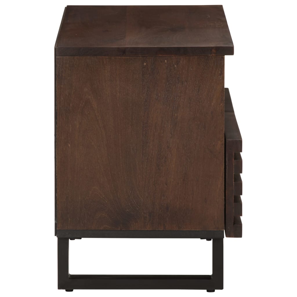 vidaXL TV Cabinet Brown 70x34x46 cm Solid Wood Mango