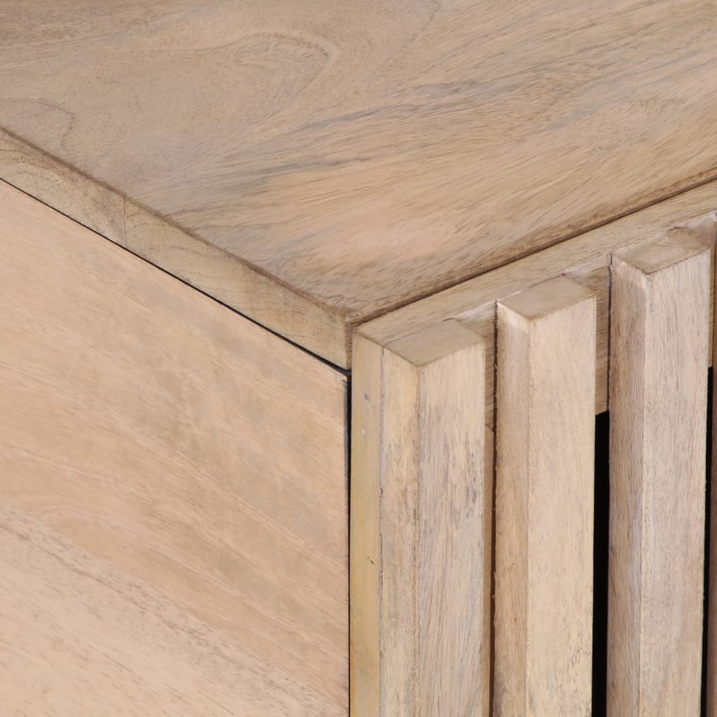 vidaXL Coffee Table White 80x51x40 cm Solid Wood Mango