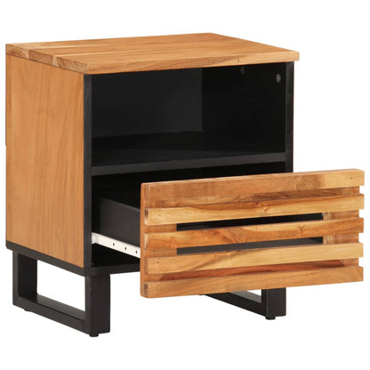 vidaXL Bedside Cabinet 40x34x46 cm Solid Wood Acacia