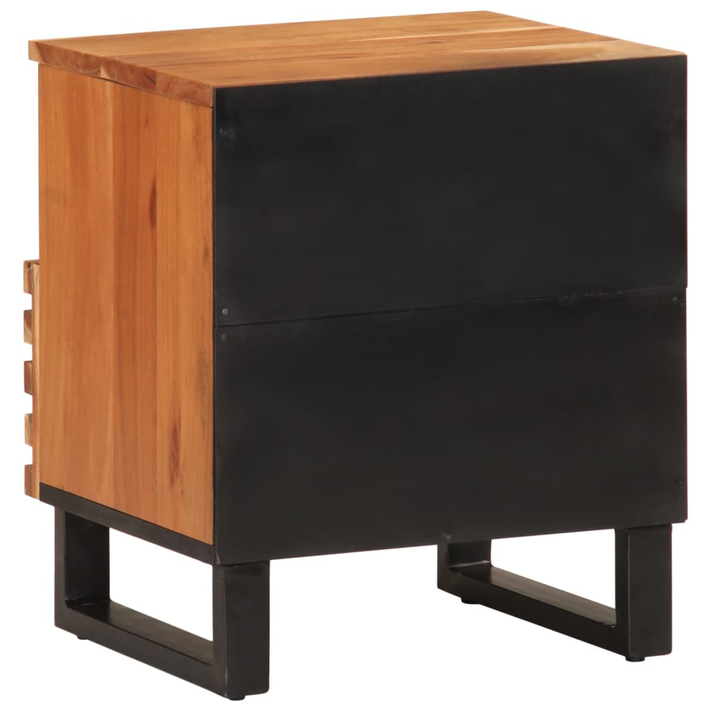 vidaXL Bedside Cabinet 40x34x46 cm Solid Wood Acacia