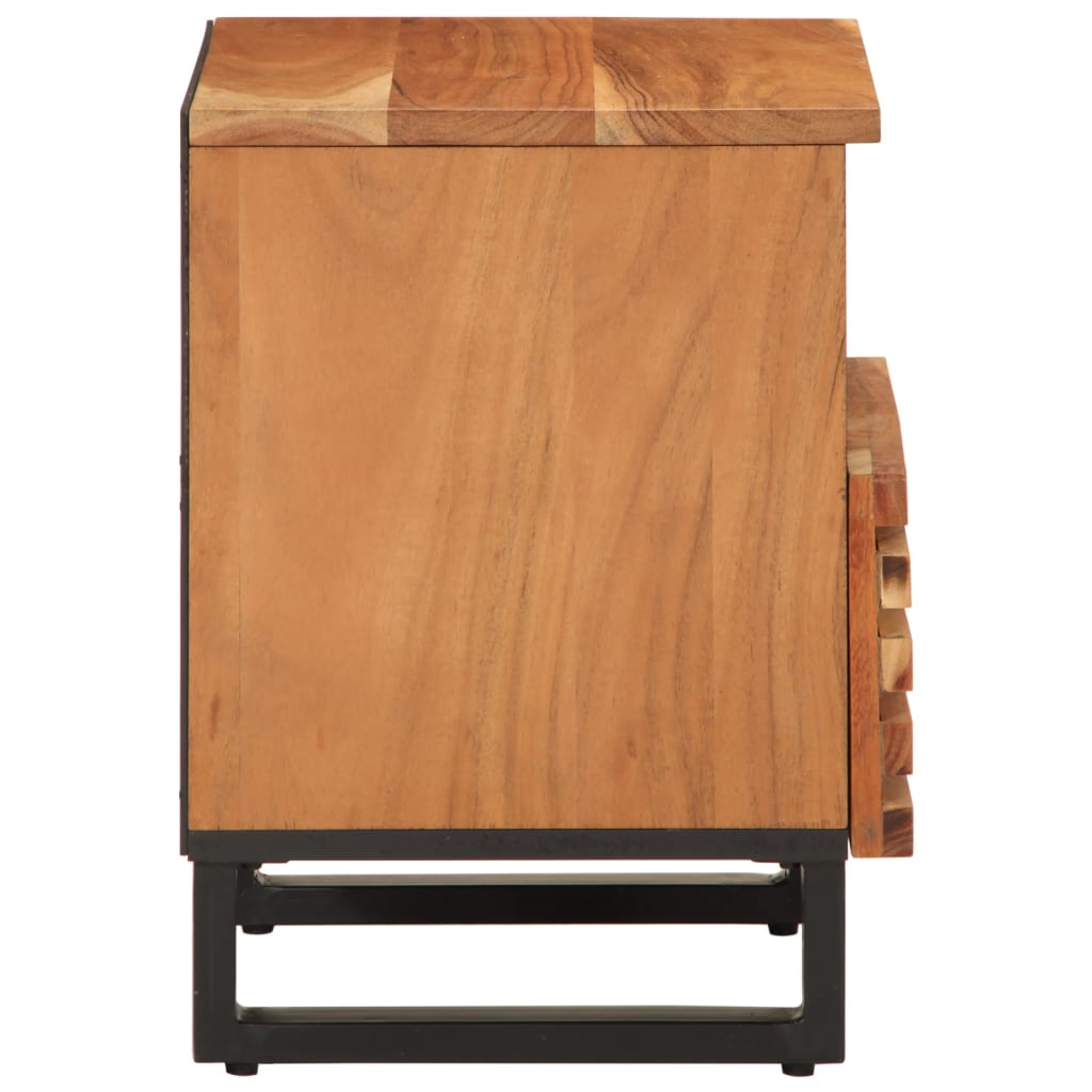 vidaXL Bedside Cabinets 2 pcs 40x34x46 cm Solid Wood Acacia