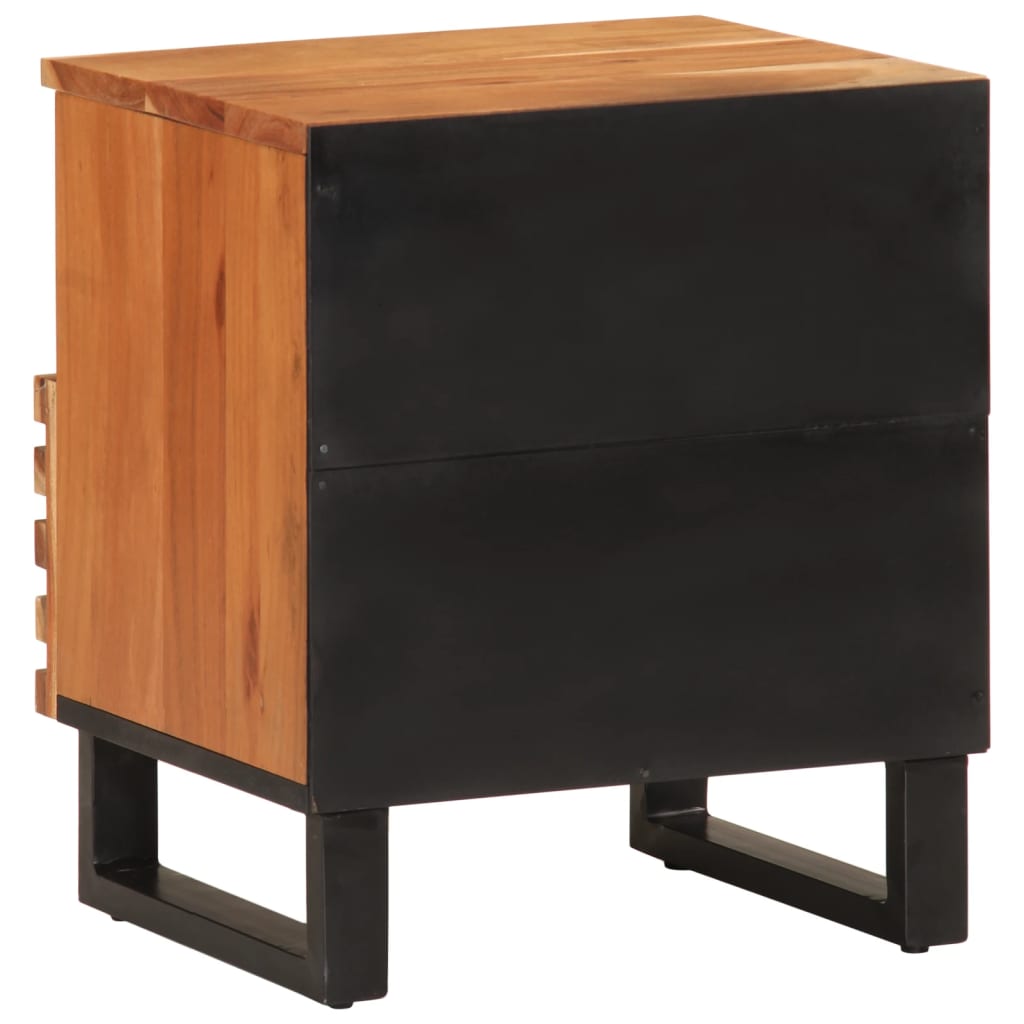 vidaXL Bedside Cabinets 2 pcs 40x34x46 cm Solid Wood Acacia