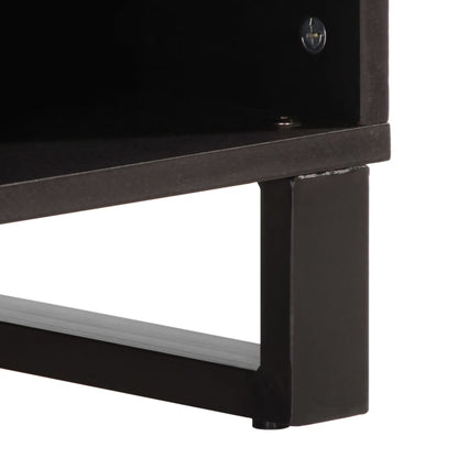 vidaXL TV Cabinet 100x34x46 cm Solid Wood Rough Mango