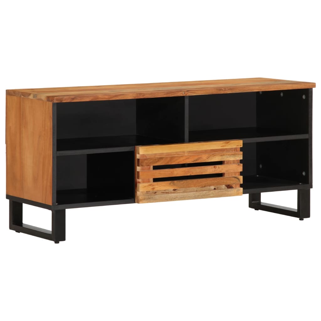 vidaXL TV Cabinet 100x34x46 cm Solid Wood Acacia