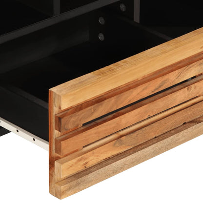 vidaXL TV Cabinet 100x34x46 cm Solid Wood Acacia