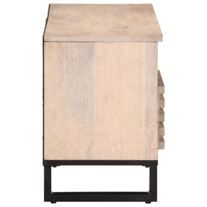 vidaXL TV Cabinet 100x34x46 cm Solid Wood Mango