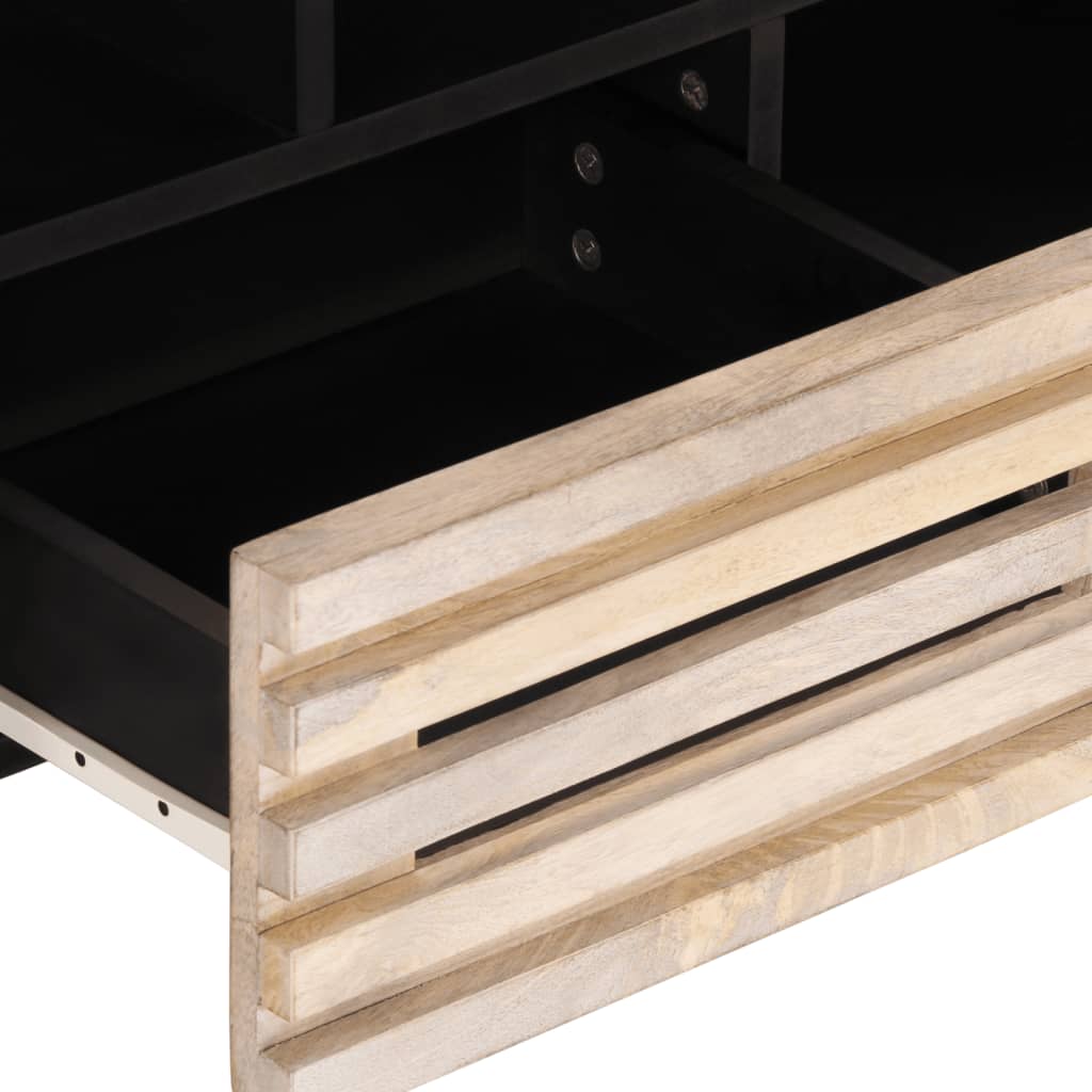 vidaXL TV Cabinet 100x34x46 cm Solid Wood Mango