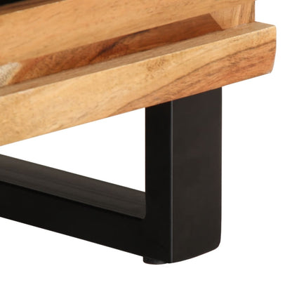 vidaXL TV Cabinet 80x34x46 cm Solid Wood Acacia