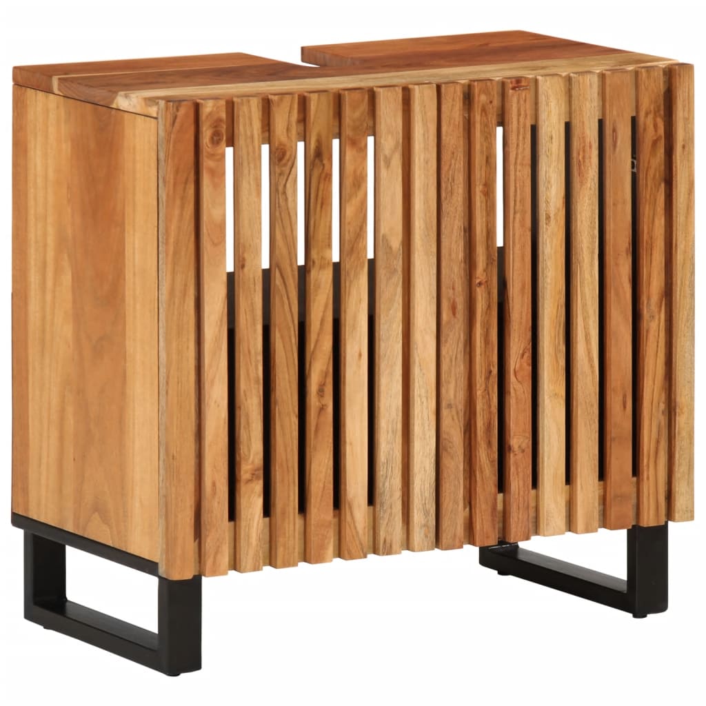vidaXL Bathroom Sink Cabinet 62x34x58 cm Solid Wood Acacia