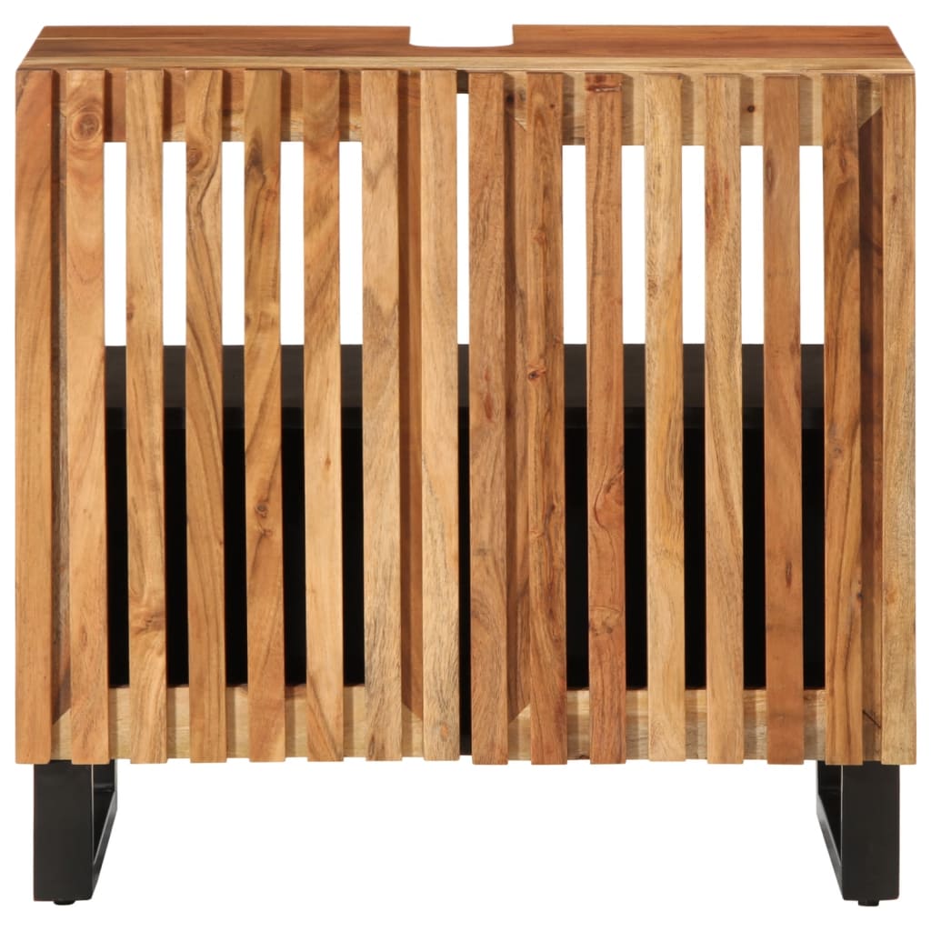 vidaXL Bathroom Sink Cabinet 62x34x58 cm Solid Wood Acacia