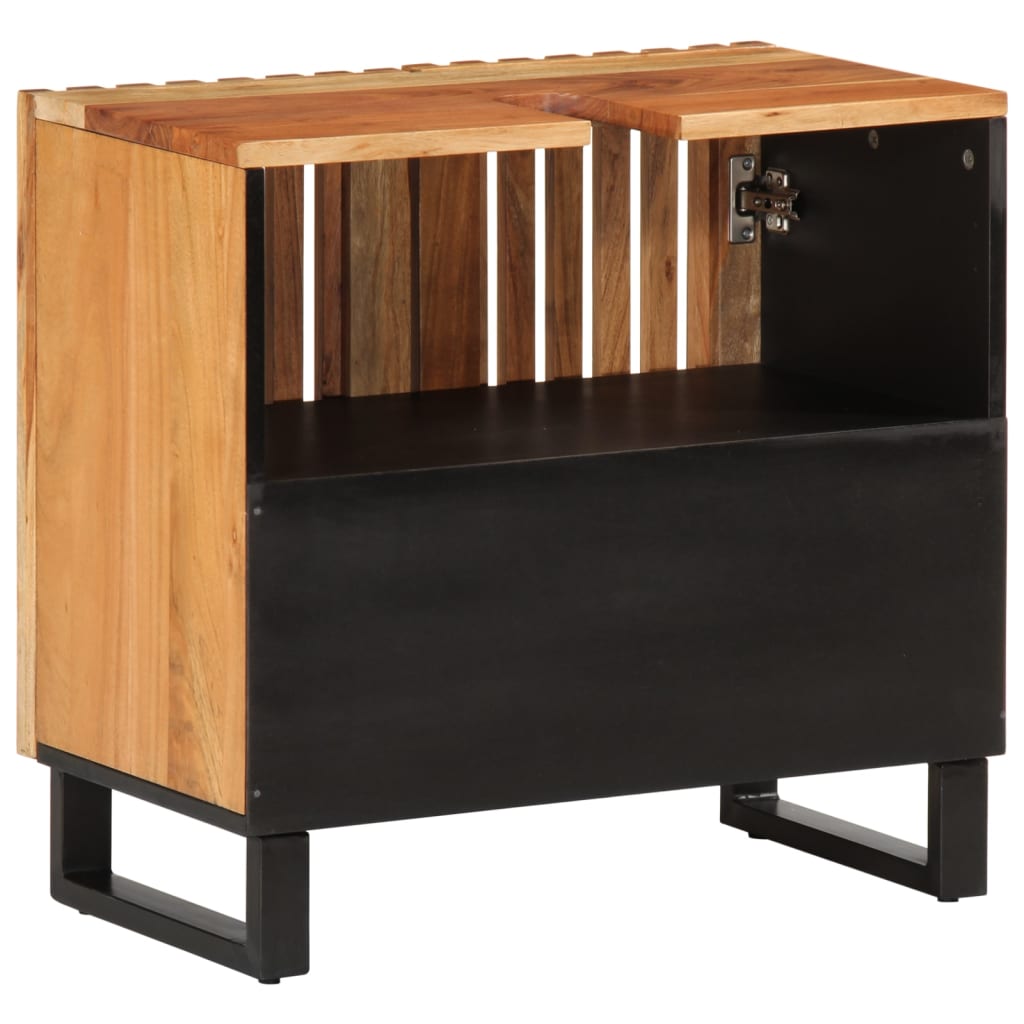 vidaXL Bathroom Sink Cabinet 62x34x58 cm Solid Wood Acacia