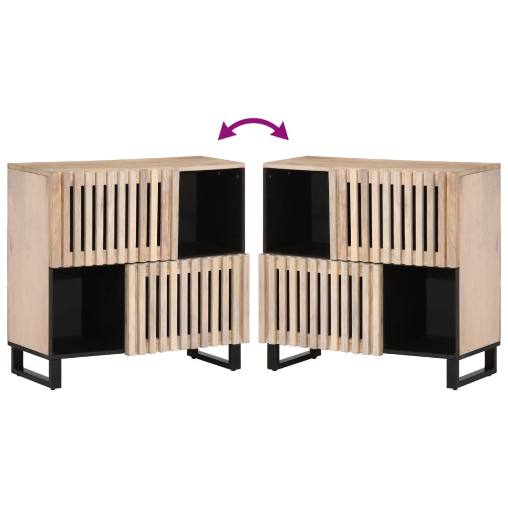 vidaXL Sideboard 80x34x75 cm Solid Wood Mango