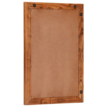 vidaXL Bathroom Mirror 50x70 cm Solid Wood Acacia and Glass