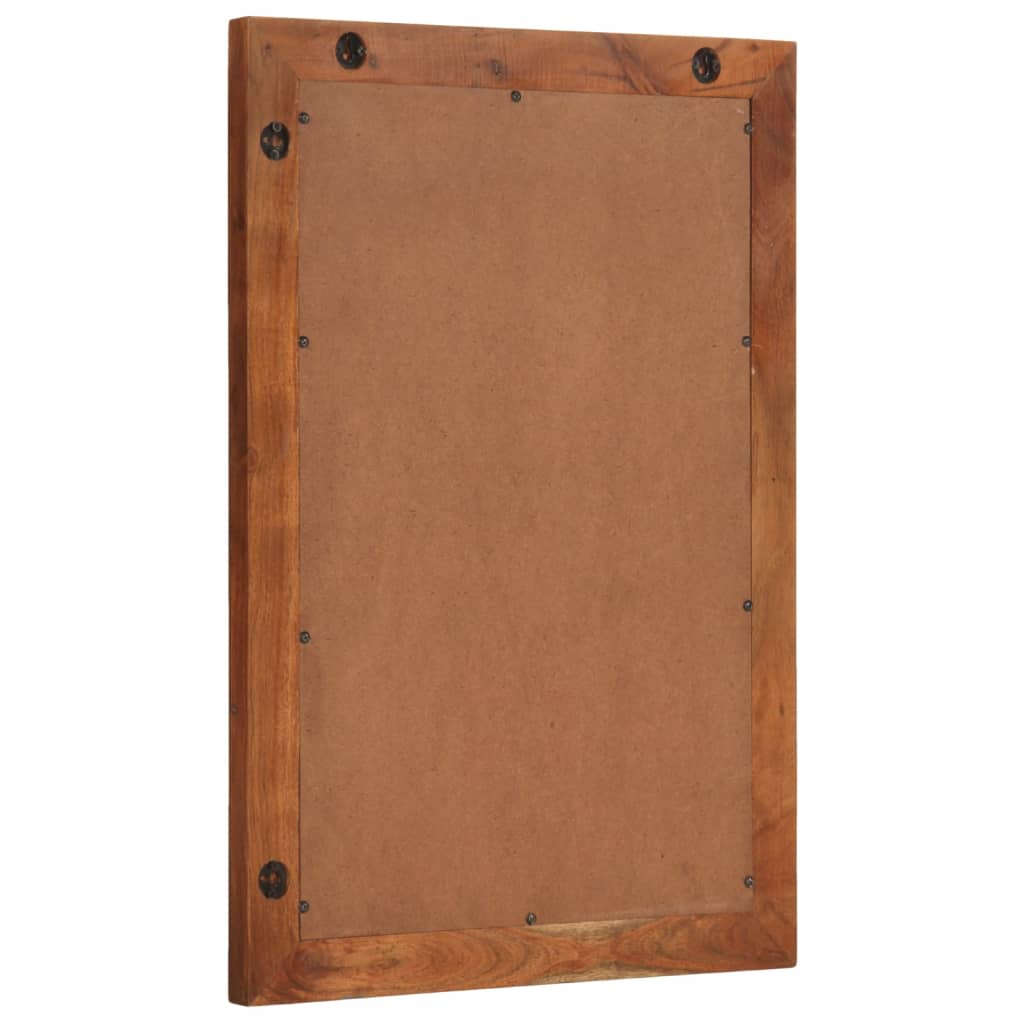 vidaXL Bathroom Mirror 50x70 cm Solid Wood Acacia and Glass