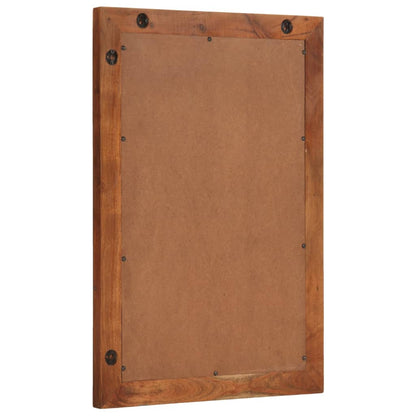vidaXL Bathroom Mirror 50x70 cm Solid Wood Acacia and Glass