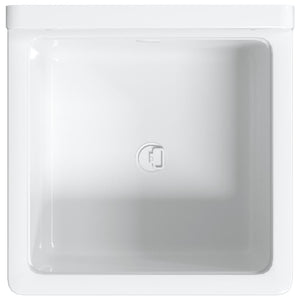 vidaXL Sink Washbasin for Wall Mounting White 40x40x24 cm Resin